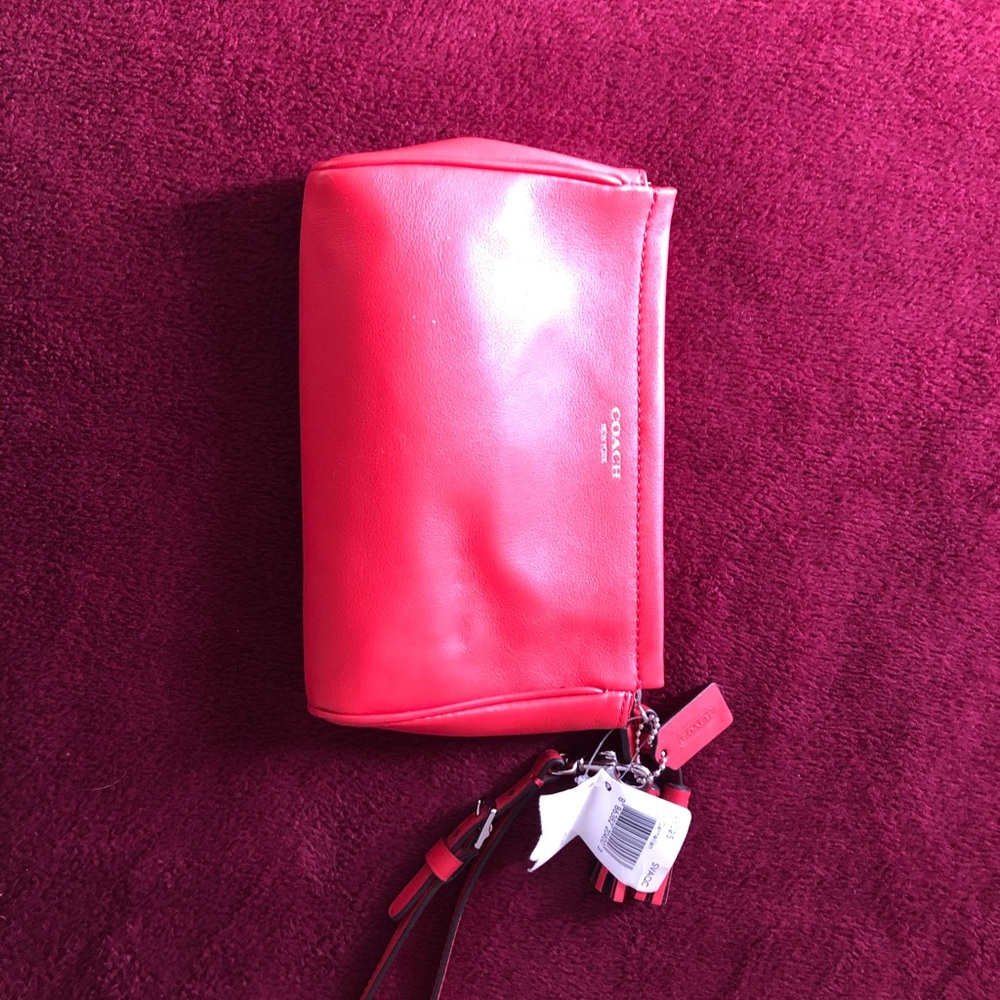 Coach leather Wristlet